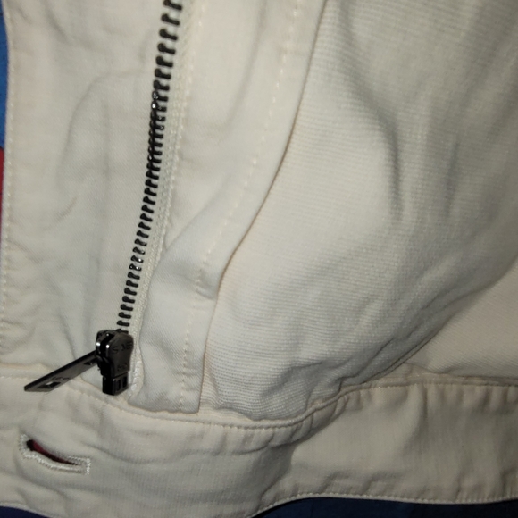 LEVI'S Men's White/Ivory Denim Trucker Button/Zip Jacket NWT - Picture 14 of 15